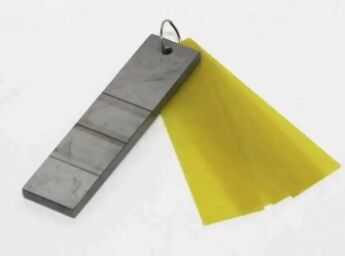 Стандартный блок для испытаний на трещины вихревыми токами