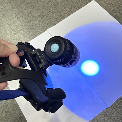 Helmet-Type Black Adjustable UV Headlamp