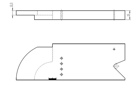 Калибровка радиуса PAUT IIW блок ISO 19675 метрический
