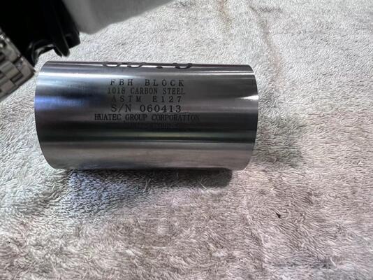 Набор калибровочных блоков с плоским дном для амплитудно-дальностной характеристики (10 штук)