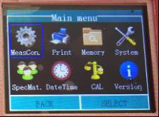 RHL-60 Цветной ЖК-дисплей Переносной металлочерепицы Либ твердость тестер