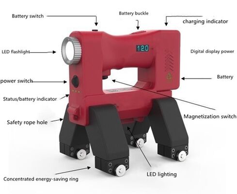 HCDX-DM102 Rechargeable Mini Rotating Magnetic Field Flaw Detector with UV & White Light