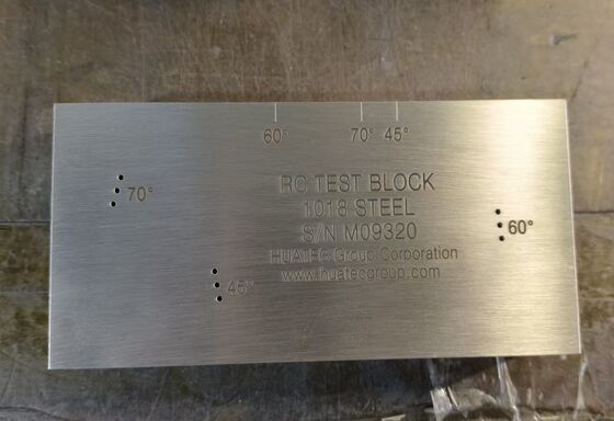 Блок калибровки ультразвуковой для угловых преобразователей RC Resolution AWS D1.1/D1.1M-2015