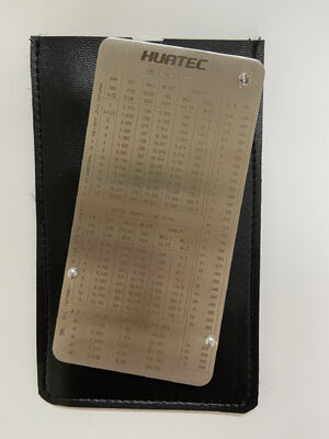 Pipeline Concave Inspection Ruler Stainless Steel Pipe Pit Gauge