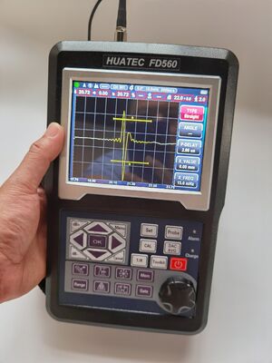 HUATEC FD560 портативный цифровой ультразвуковый детектор дефектов с чувствительностью 120 дБ и защитой IP65 для испытаний НДТ