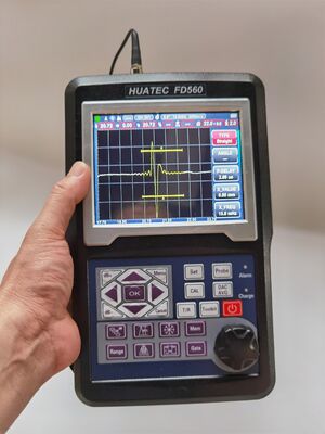 HUATEC FD560 портативный цифровой ультразвуковый детектор дефектов с чувствительностью 120 дБ и защитой IP65 для испытаний НДТ