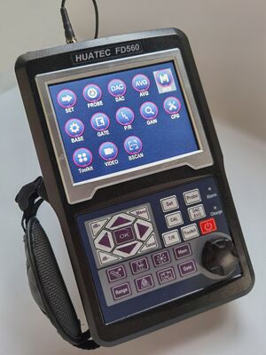 HUATEC FD560 портативный цифровой ультразвуковый детектор дефектов с чувствительностью 120 дБ и защитой IP65 для испытаний НДТ