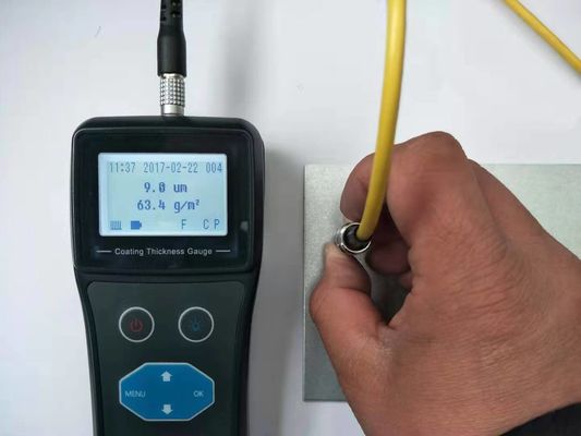 Портативный толщиномер покрытий с зондом F/N TG-6101 0-1500 мкм Тестер толщины лакокрасочной пленки на металле с измерением плотности и веса