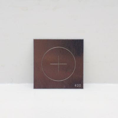 Испытательный образец CX-430 MPI с искусственными дефектами в виде круга и креста